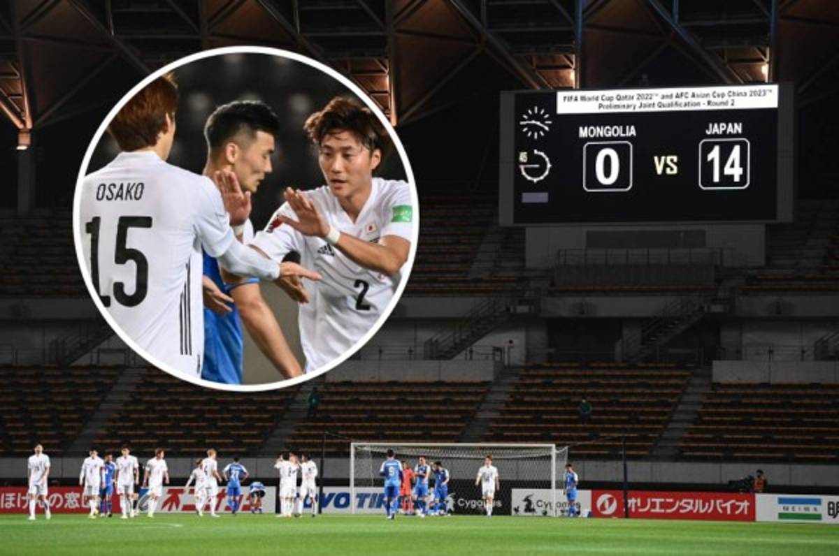 Japón humilló de manera escandalosa e histórica a Mongolia en las eliminatorias rumbo a Catar 2022