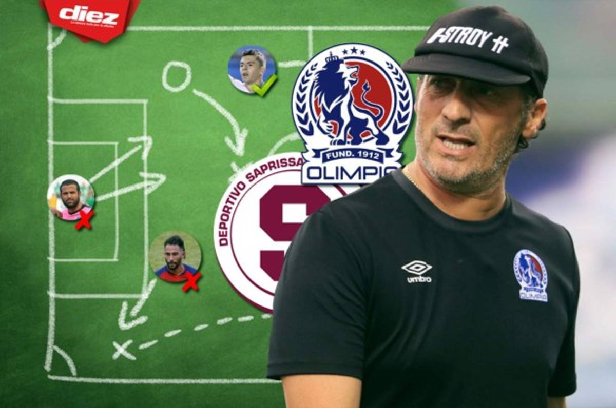 ¡Ofensivo y sin miedo! Olimpia revela su 11 titular para enfrentar al Saprissa