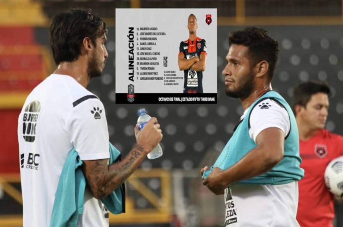 Alajuelense contó con 16 jugadores ante Atlanta por protocolos antiCovid; Alex López y cinco más no viajaron
