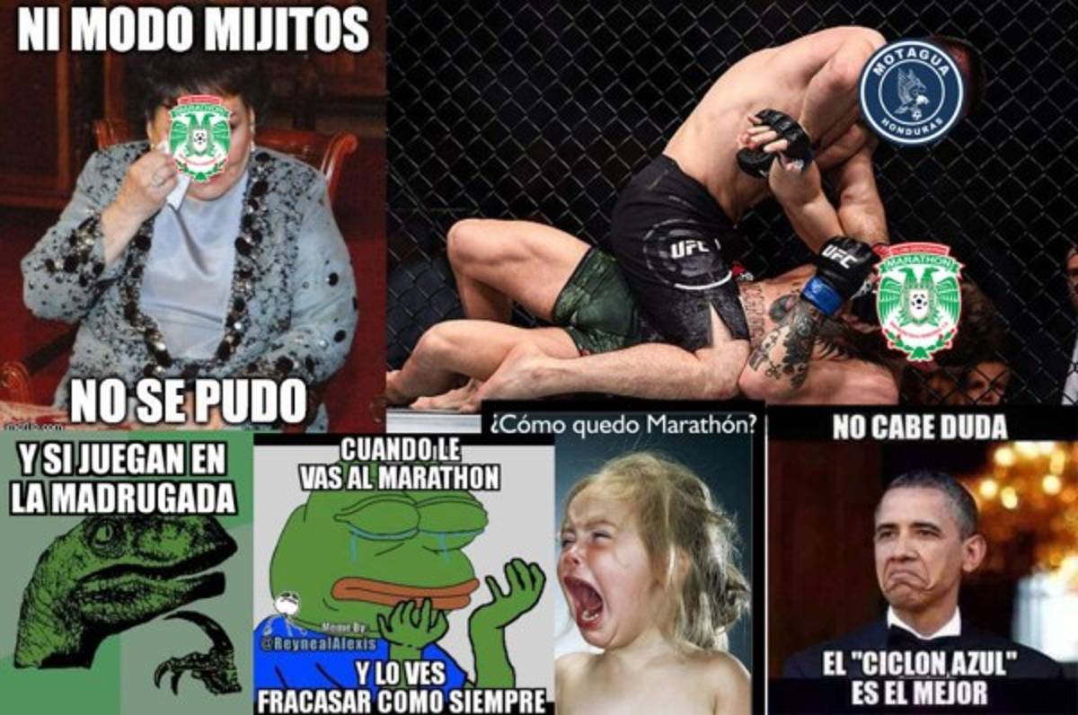 Aficionados del Motagua destrozan al Marathón con divertidos memes