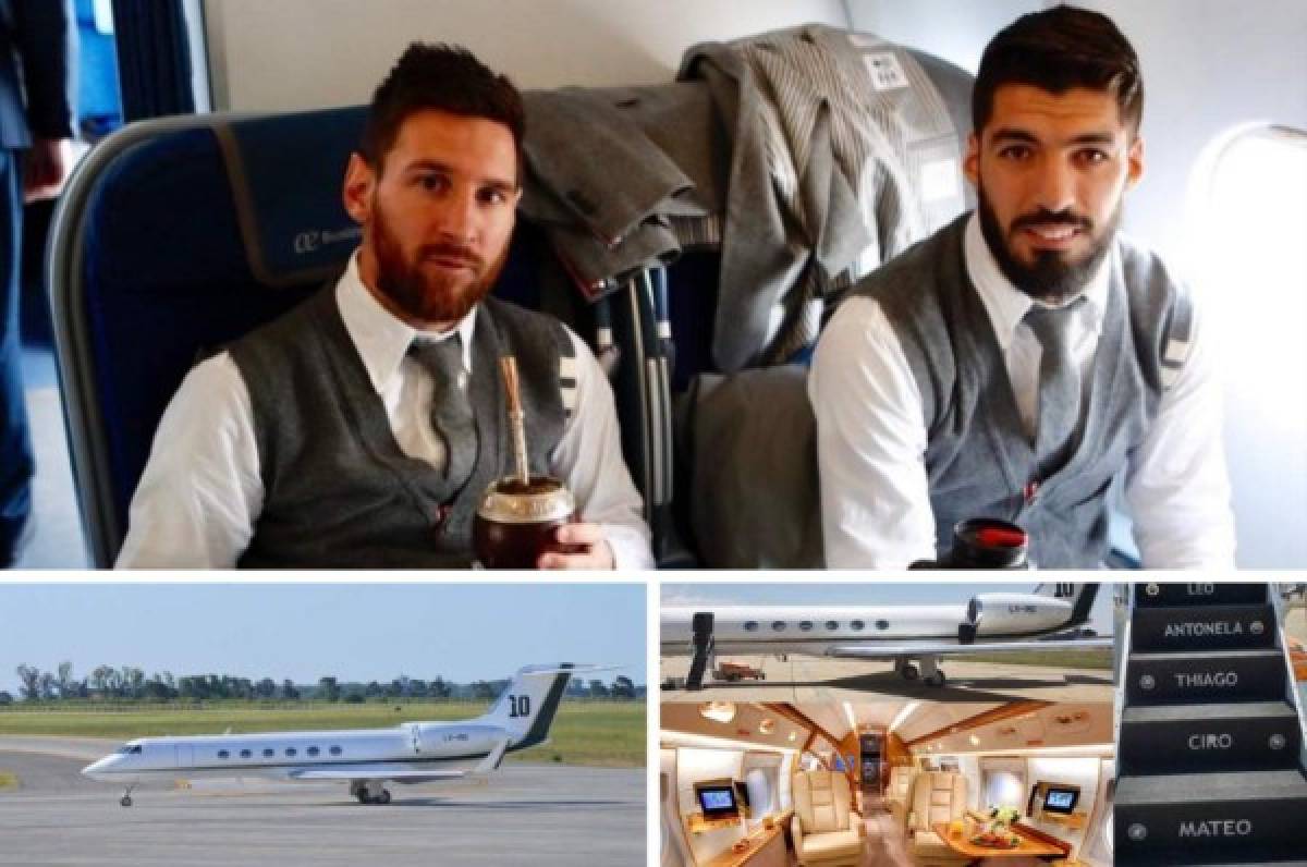 Gesto de lujo: Messi no viajó solo y se llevó a su amigo Luis Suárez en su avión privado