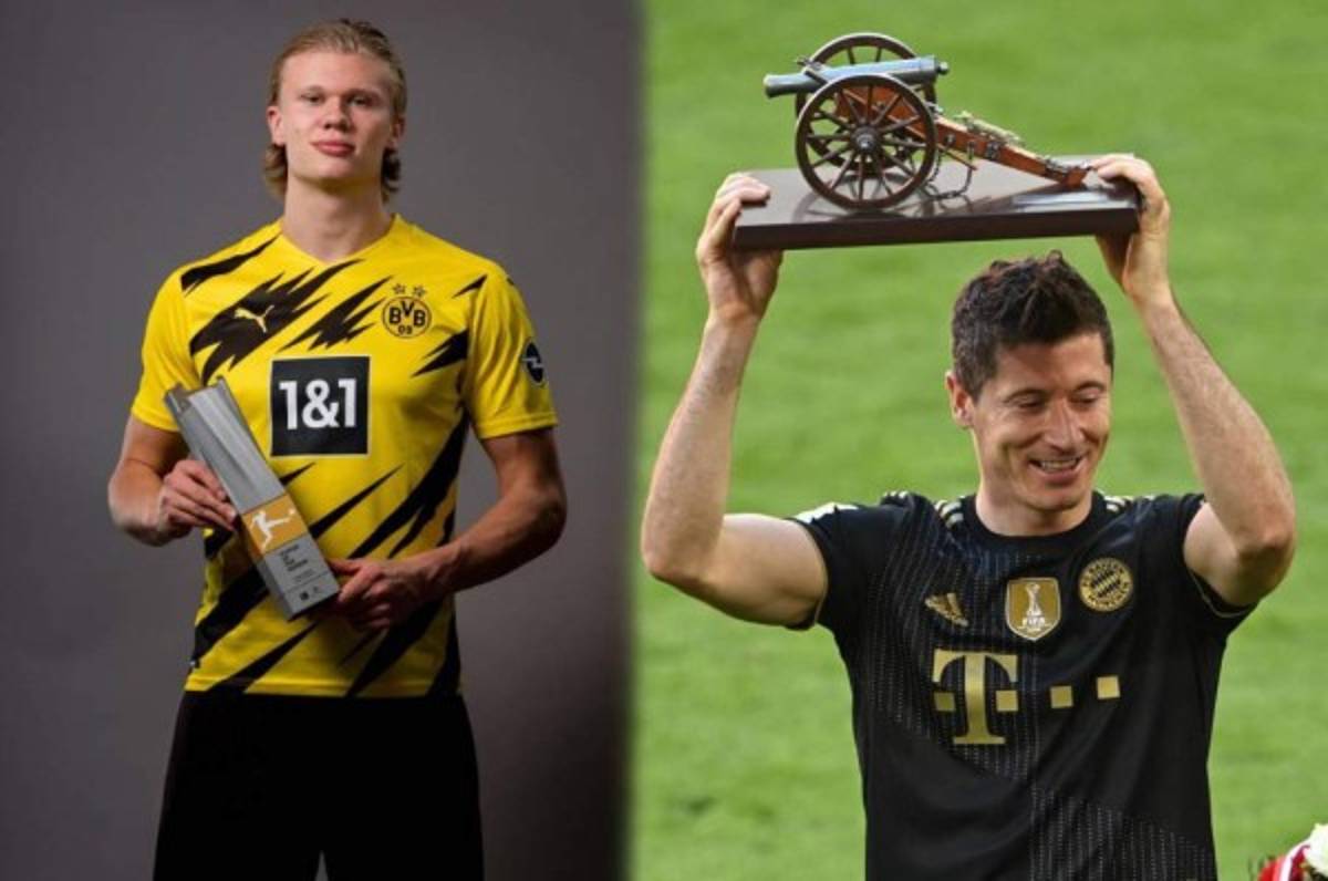 Locura: Haaland, nombrado MVP en Bundesliga, por encima de los 41 goles de Lewandowski en Alemania