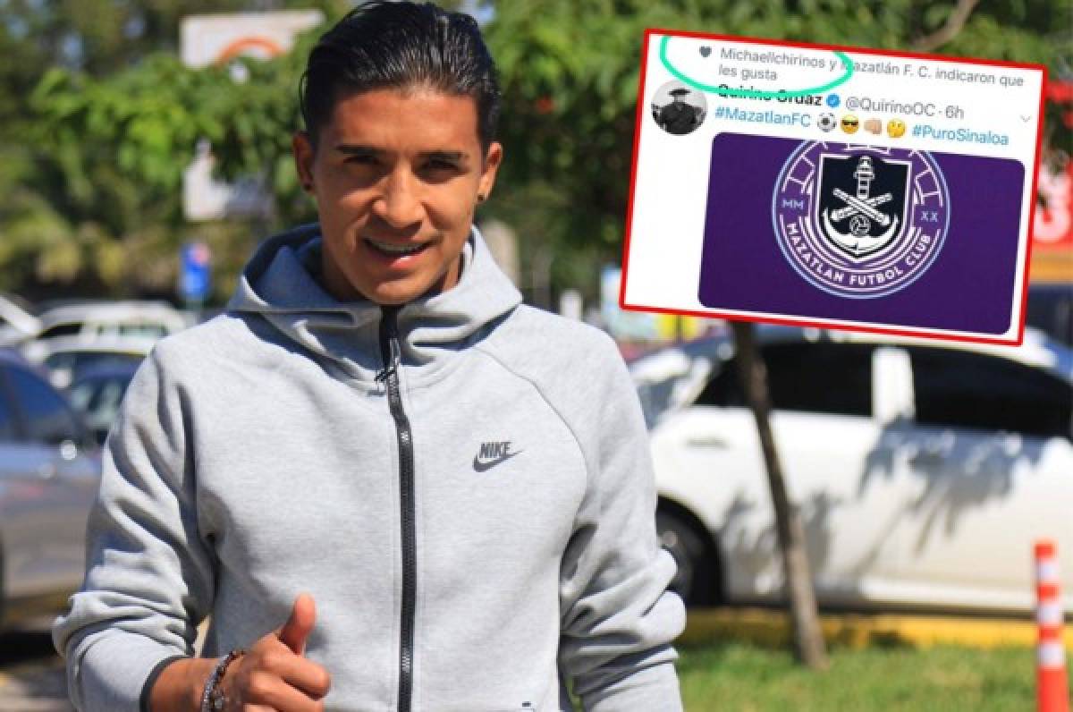 Michaell Chirinos 'coquetea' en redes sociales con el Mazatlán FC de la Liga MX