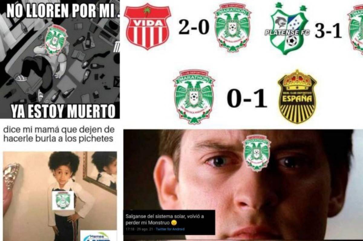 Marathón perdió el Clásico ante Real España y lo memes lo revientan por su mala racha en el Apertura