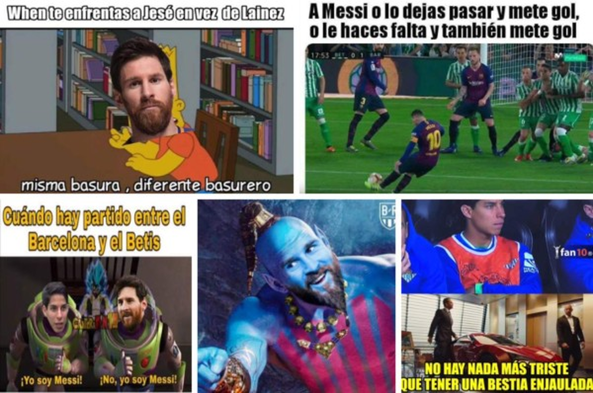 Los memes elogian a Messi tras su hattrick contra el Betis y hacen pedazos al mexicano Diego Lainez
