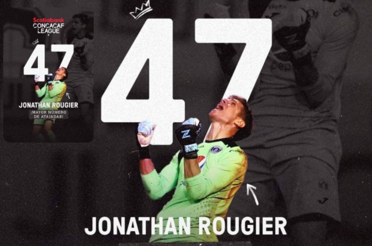 Jonathan Rougier es destacado por la Concacaf como el portero con más atajadas en la temporada 2021