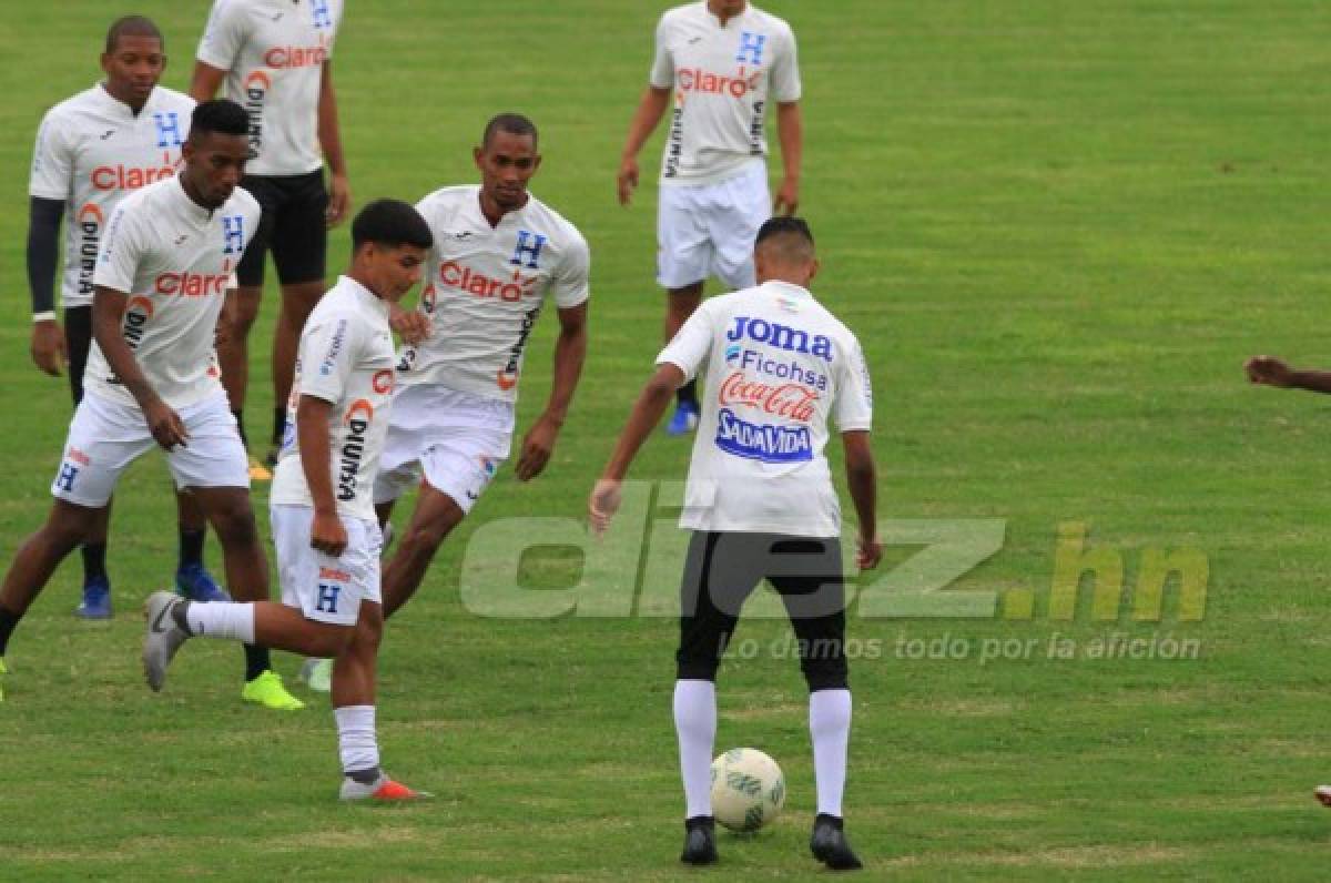 Bromas, risas y mucha emoción en el entrenamiento de la Selección de Honduras