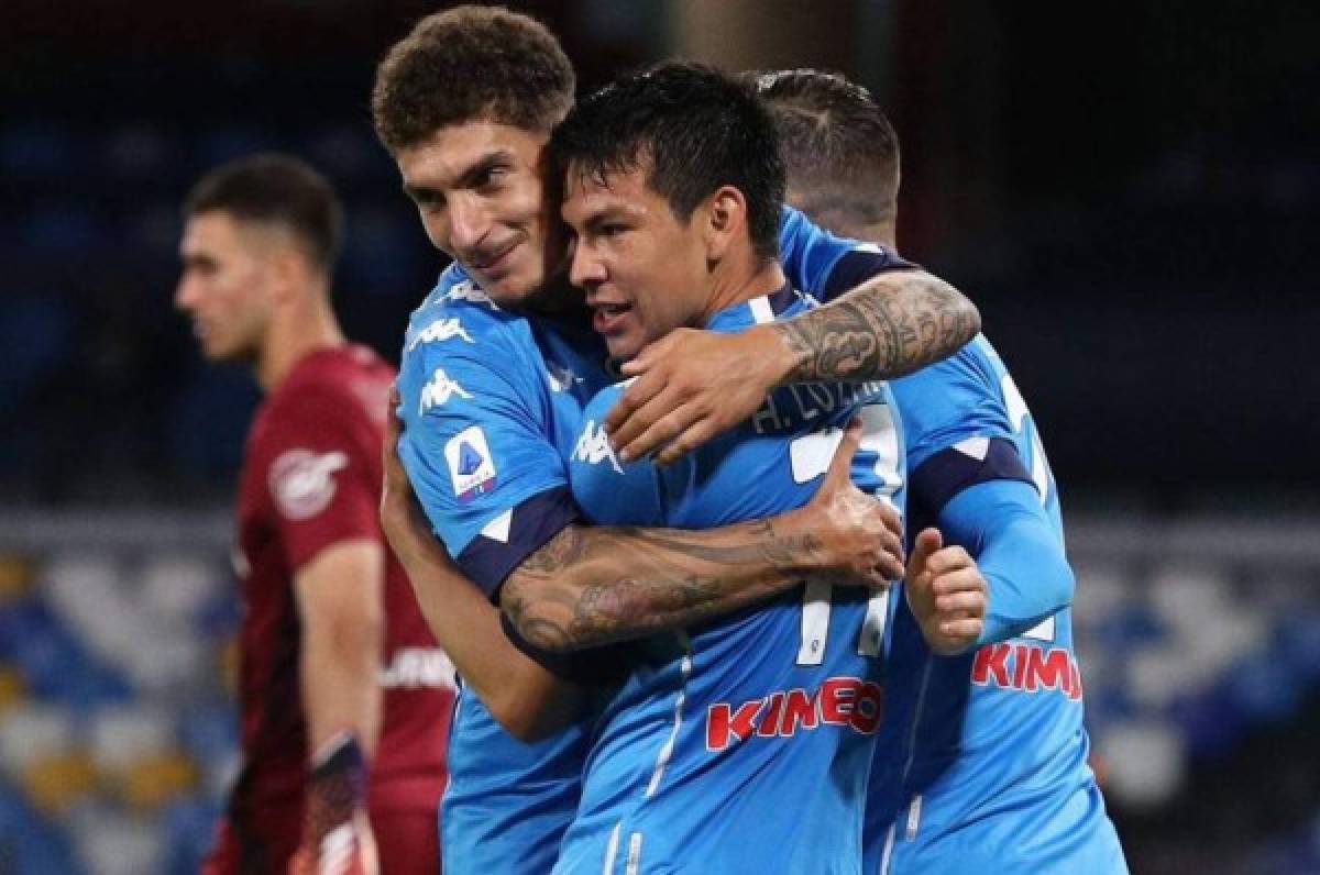 Golazo del Chucky Lozano y Nápoles golea al Udinese para alzarse con el liderato en la Serie A italiana