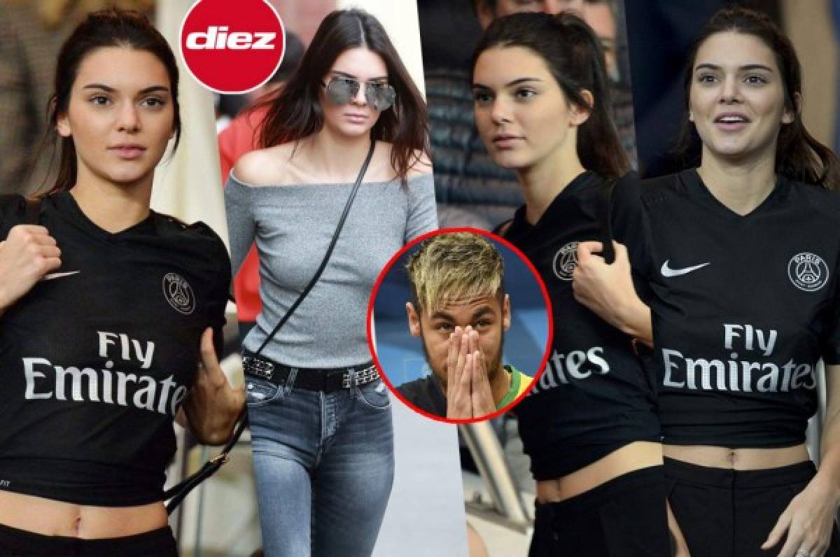 Kendall Jenner, la aficionada más sexy del PSG de Neymar