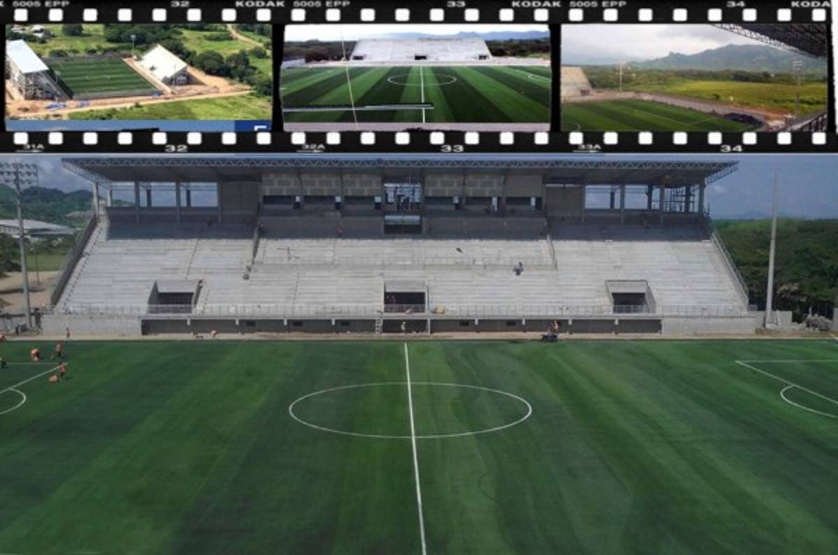 ¡CASI LISTO! Así luce estadio que inaugurarán Olimpia-Motagua en Choluteca