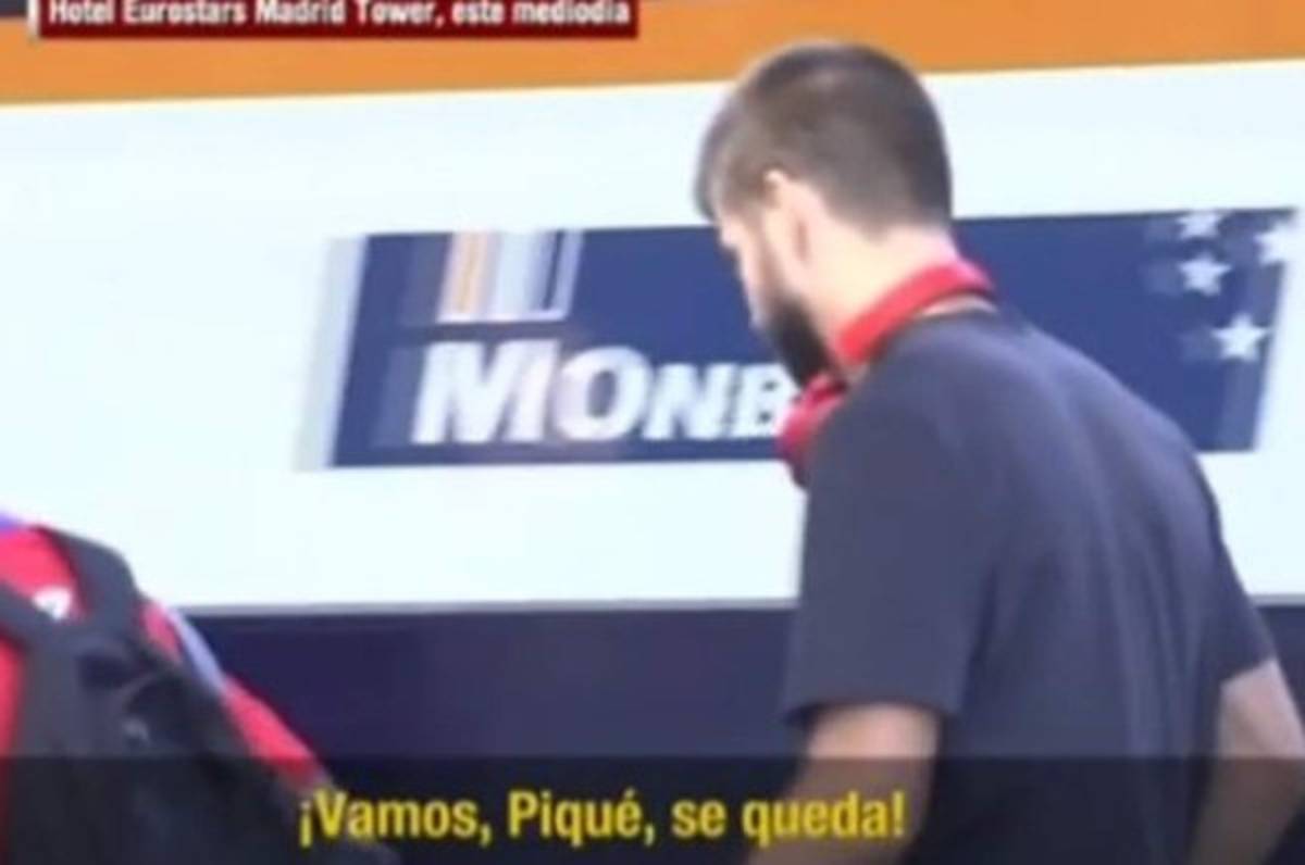 Afición del Real Madrid se burla de Piqué al grito de 'Se queda'