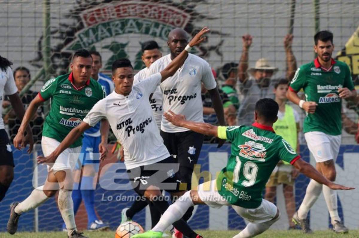 Marathón derrota al Honduras Progres con gol de último momento