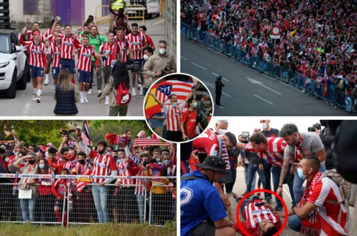 Desafian al Covid-19 y muere un hincha: Así fue el loco festejo tras consagración del Atlético en la liga española