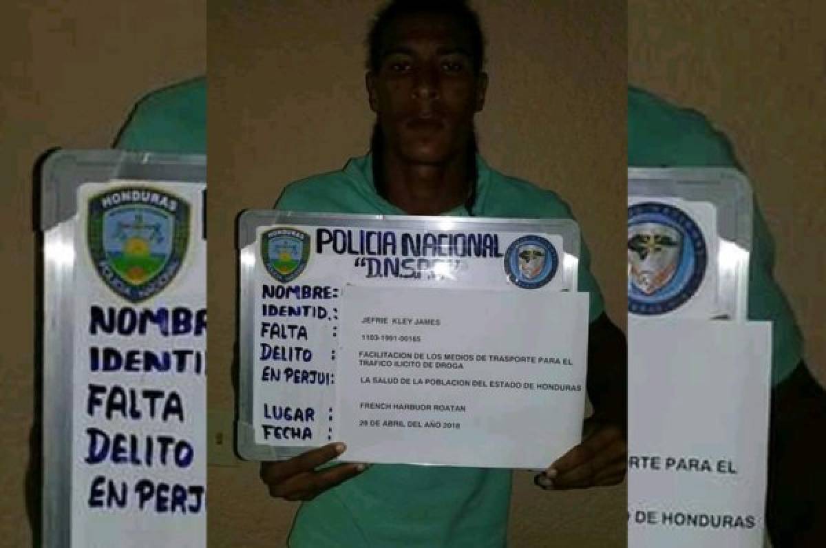 Detienen a futbolista hondureño con droga en Roatán, informa Fusina