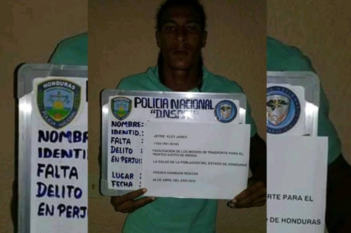 Detienen a futbolista hondureño con droga en Roatán, informa Fusina