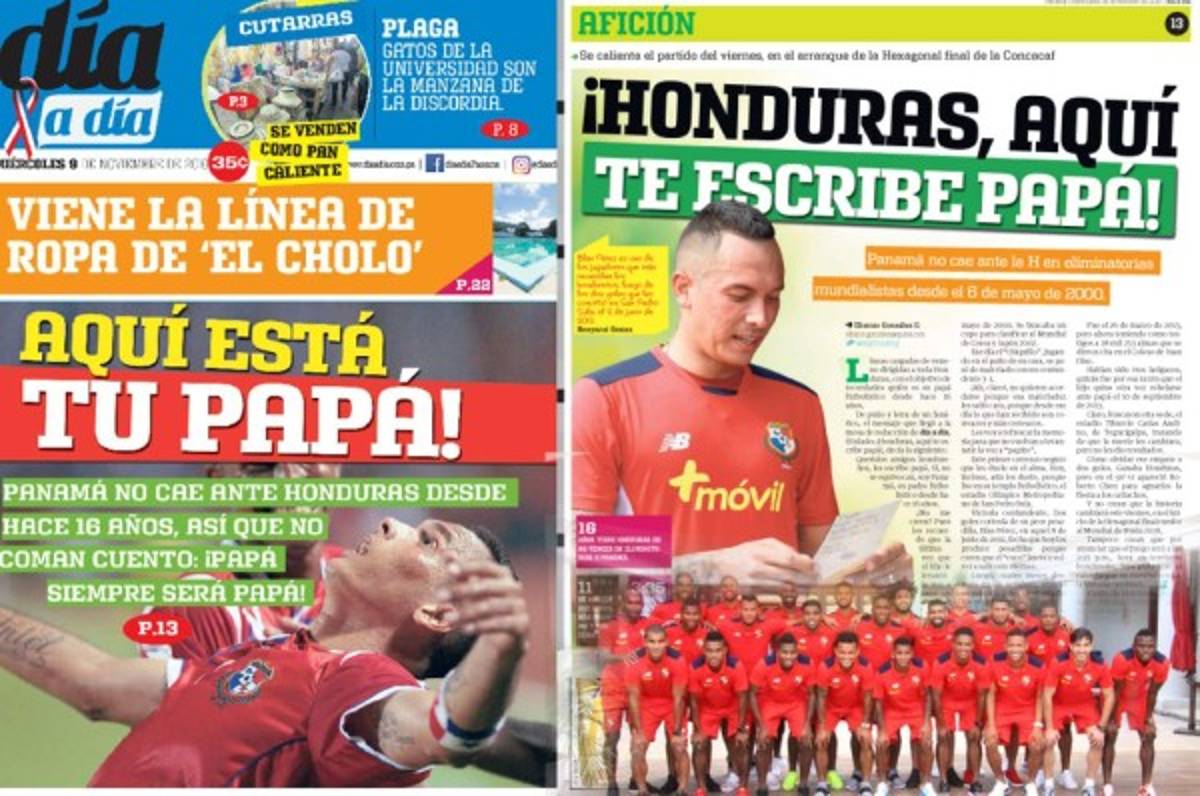 'Honduras aquí te escribe papá'. La carta de los panameños a la Bicolor