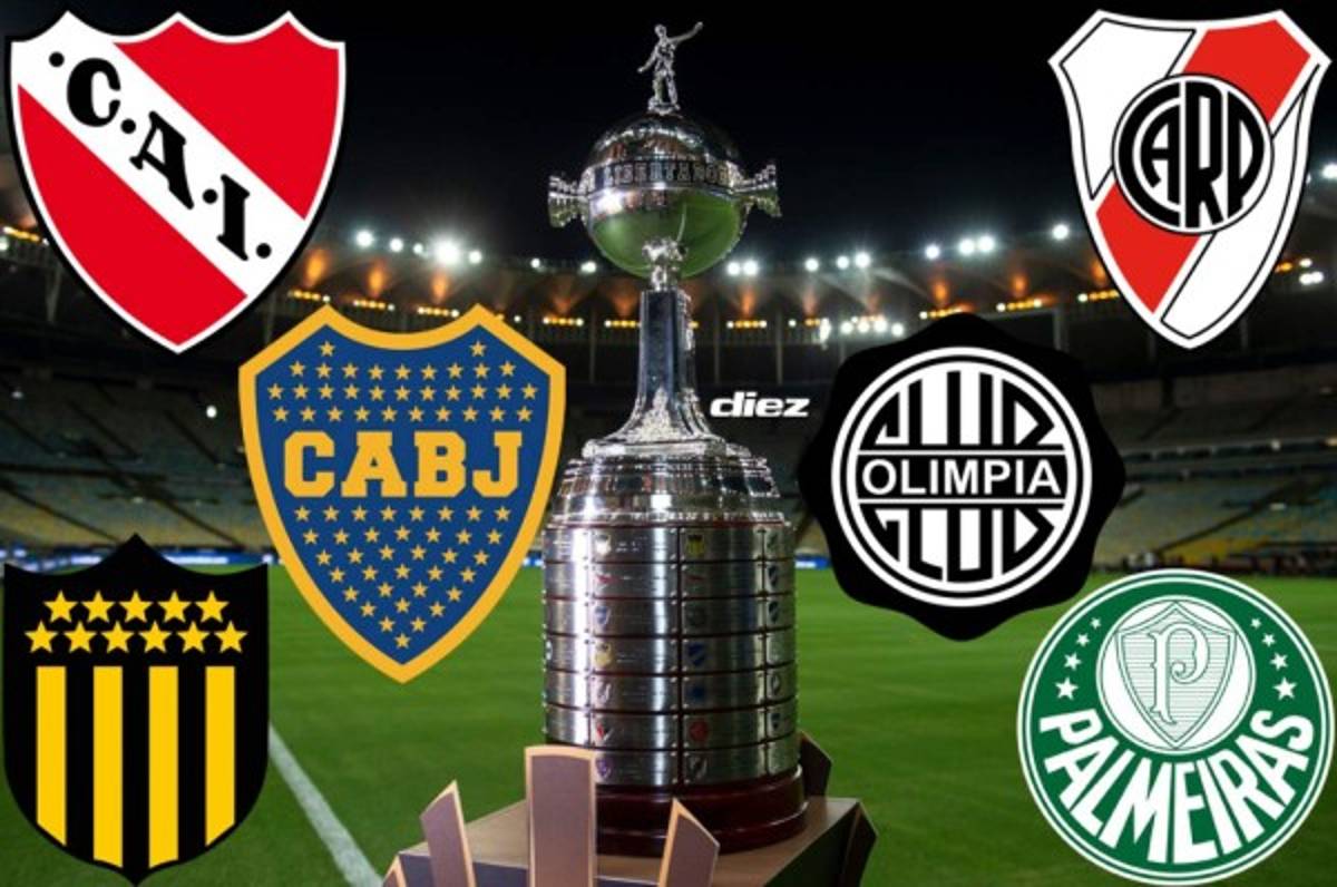 Top: Los máximos ganadores de Copa Libertadores en la historia; clubes de Argentina y Brasil predominan