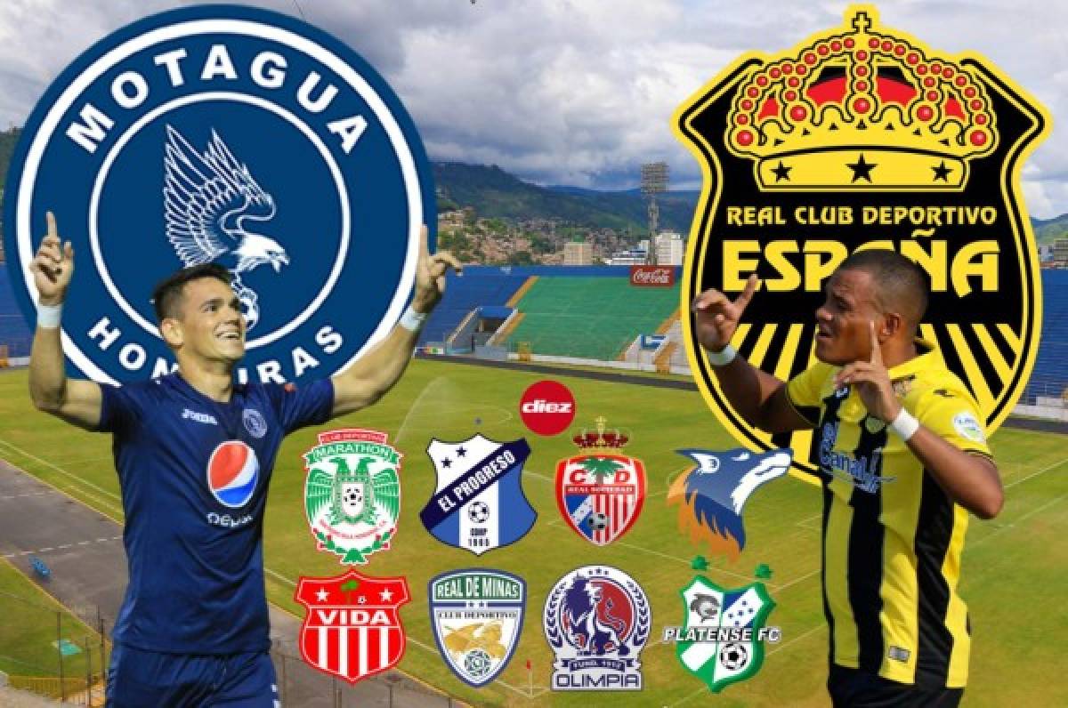 Motagua - Real España, el plato fuerte de la jornada 16 del Torneo Apertura 2019