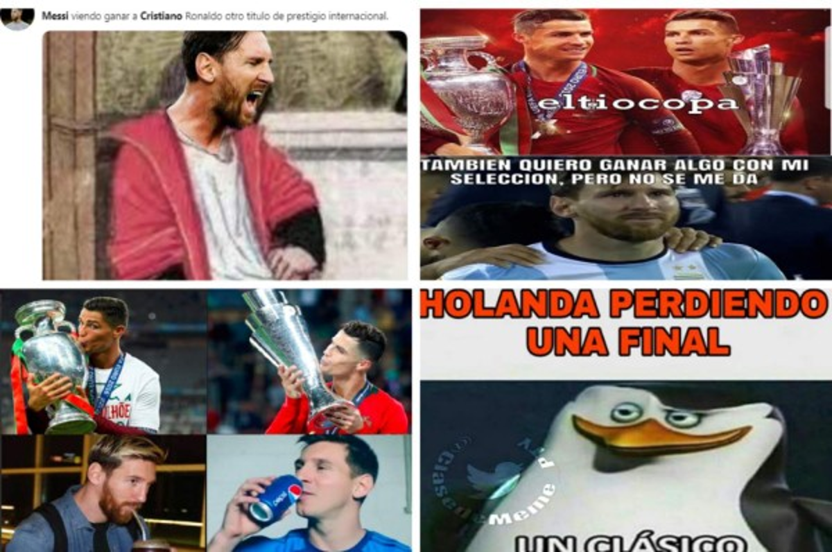 Para morir de risa: Los memes que destrozan a Messi por el nuevo título de Cristiano con Portugal   
