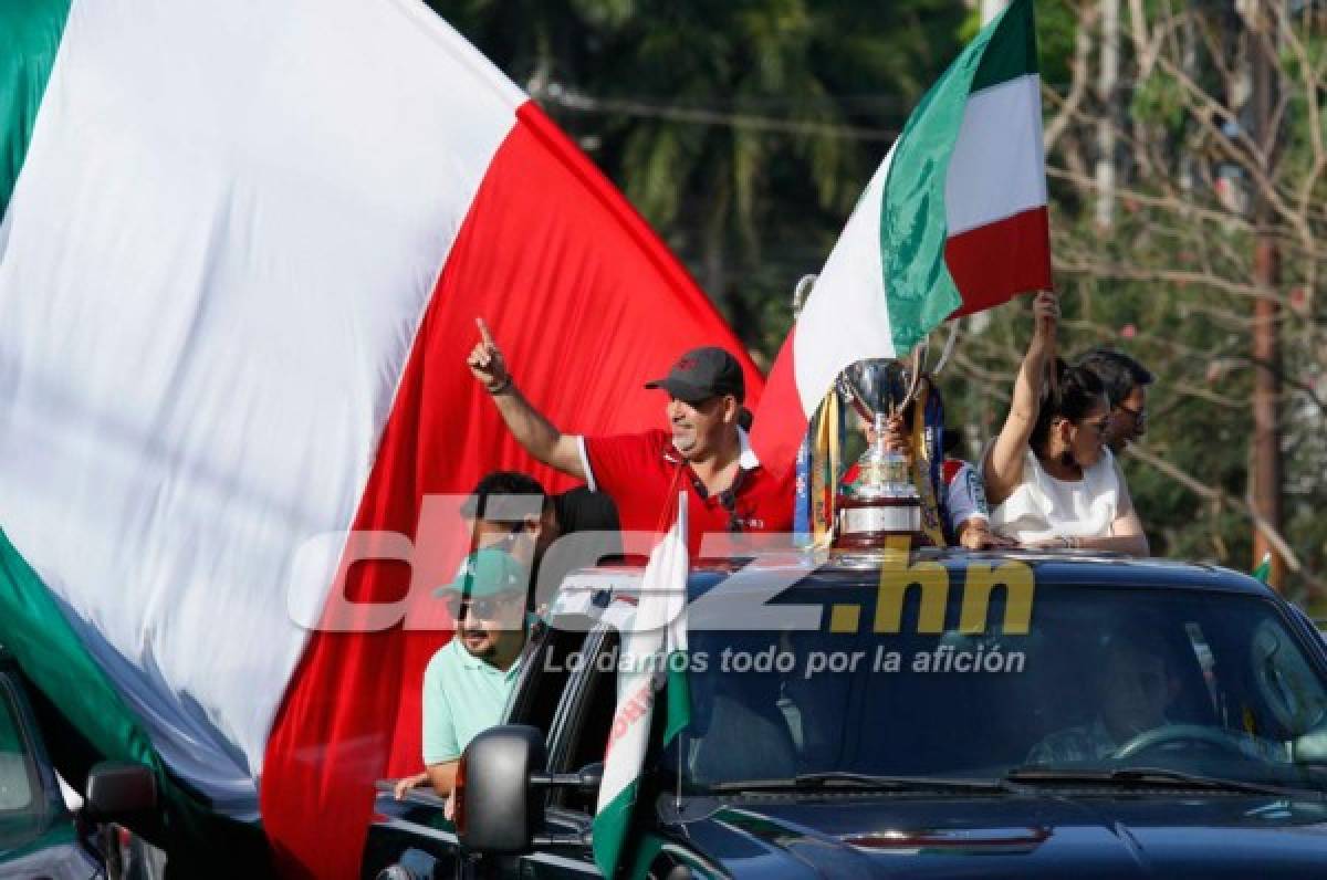 ¡Locura y hermosura! San Pedro Sula sigue celebrando la novena copa del Marathón