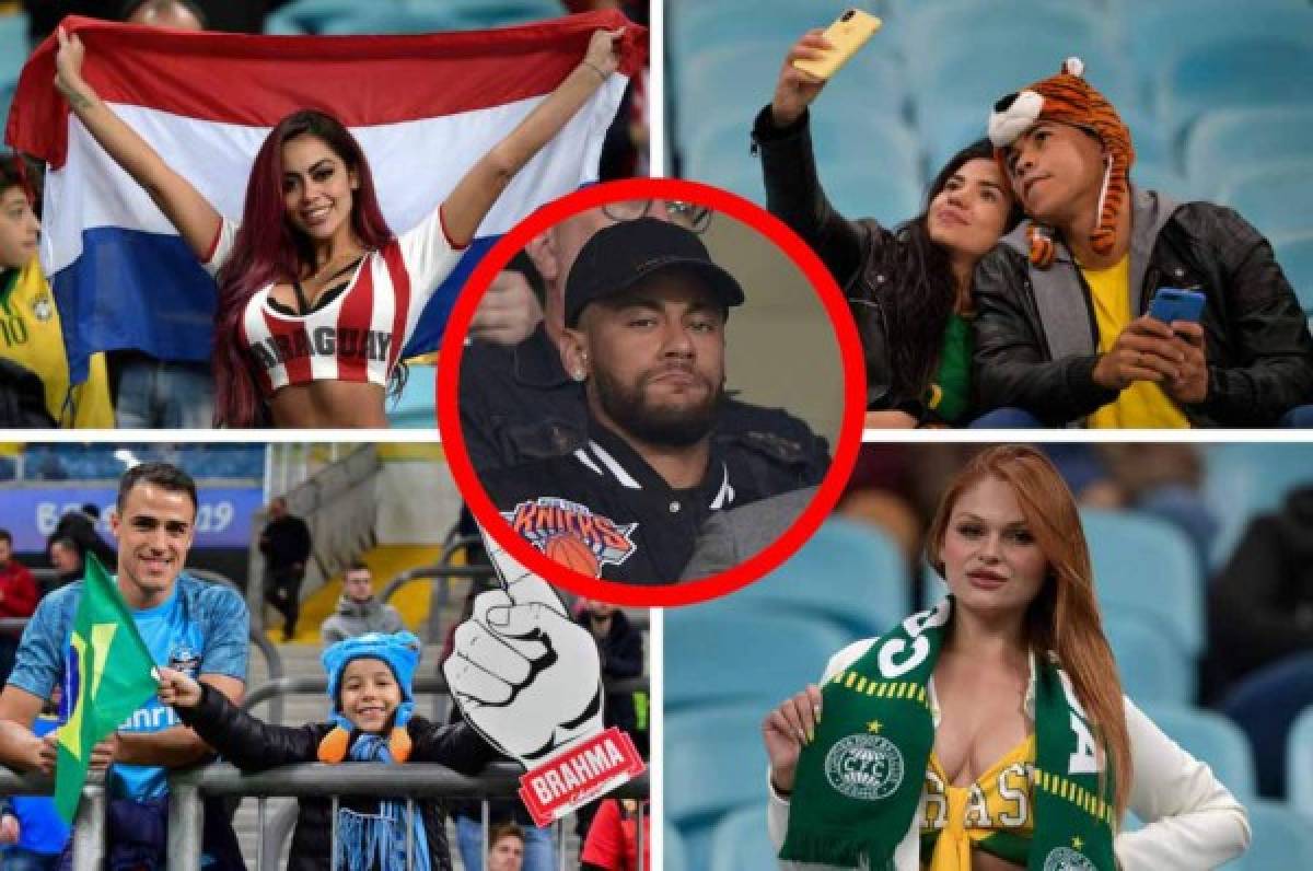 NO SE VIO EN TV: El sufrimiento de Neymar en el estadio, la misteriosa brasileña y el problema del árbitro