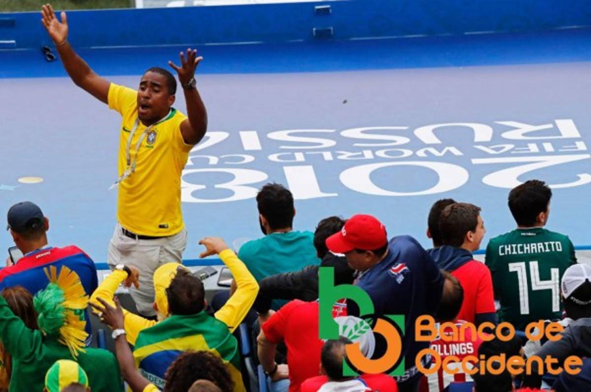 Ambientazo en la previa del partido Brasil vs Costa Rica