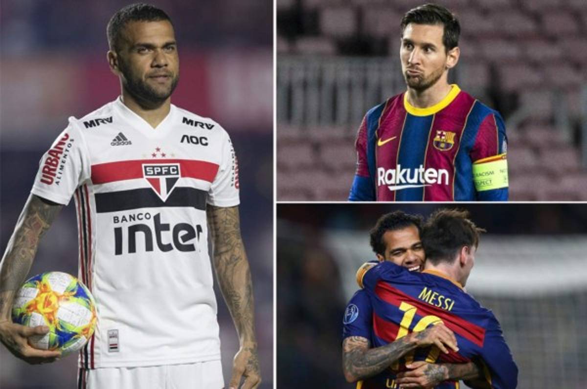 Dani Alves revela el mensaje que le envió a Messi para que no se fuera del Barça... ¡y el argentino no le contestó!