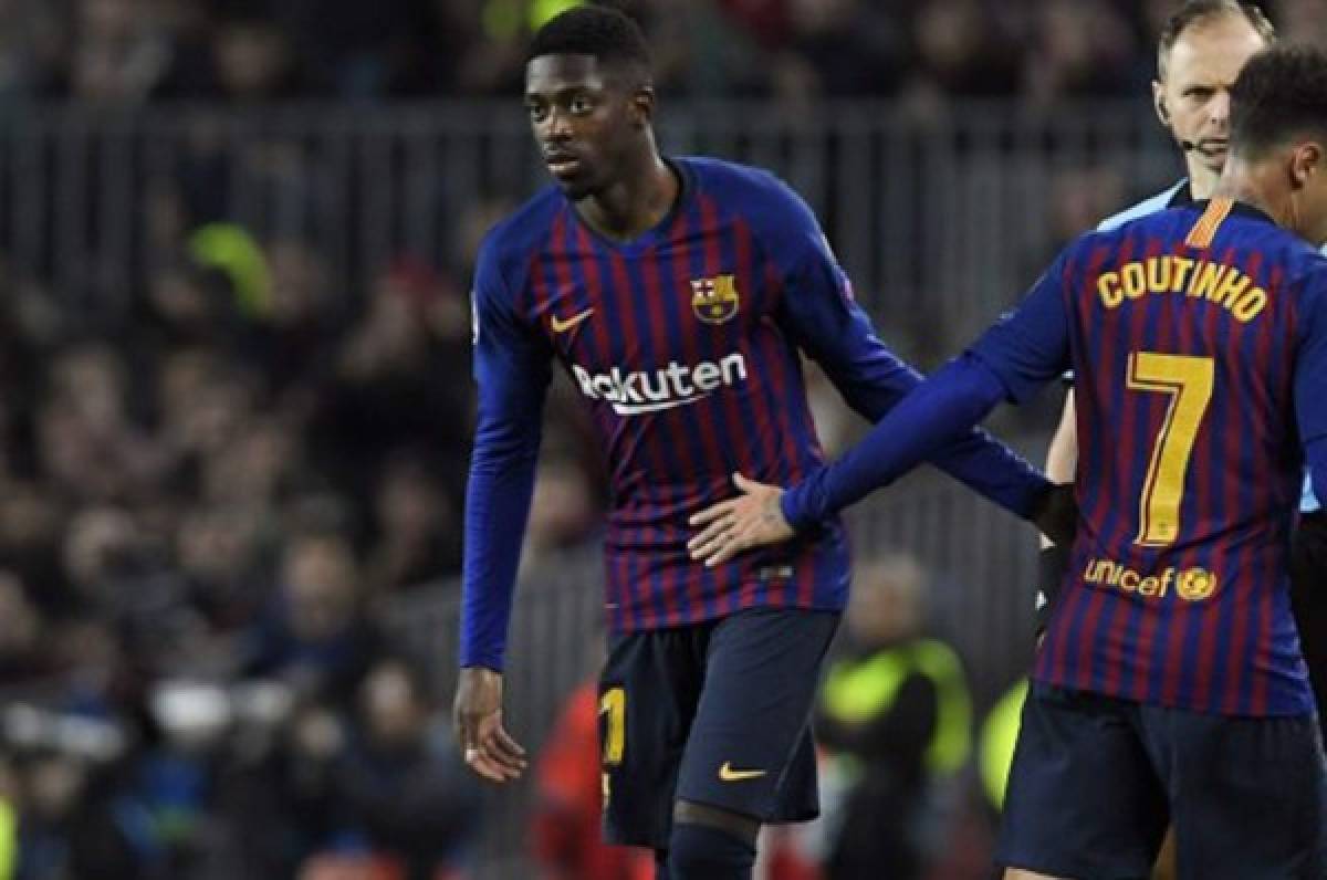 El FC Barcelona pierde a Ousmane Dembelé por una lesión muscular