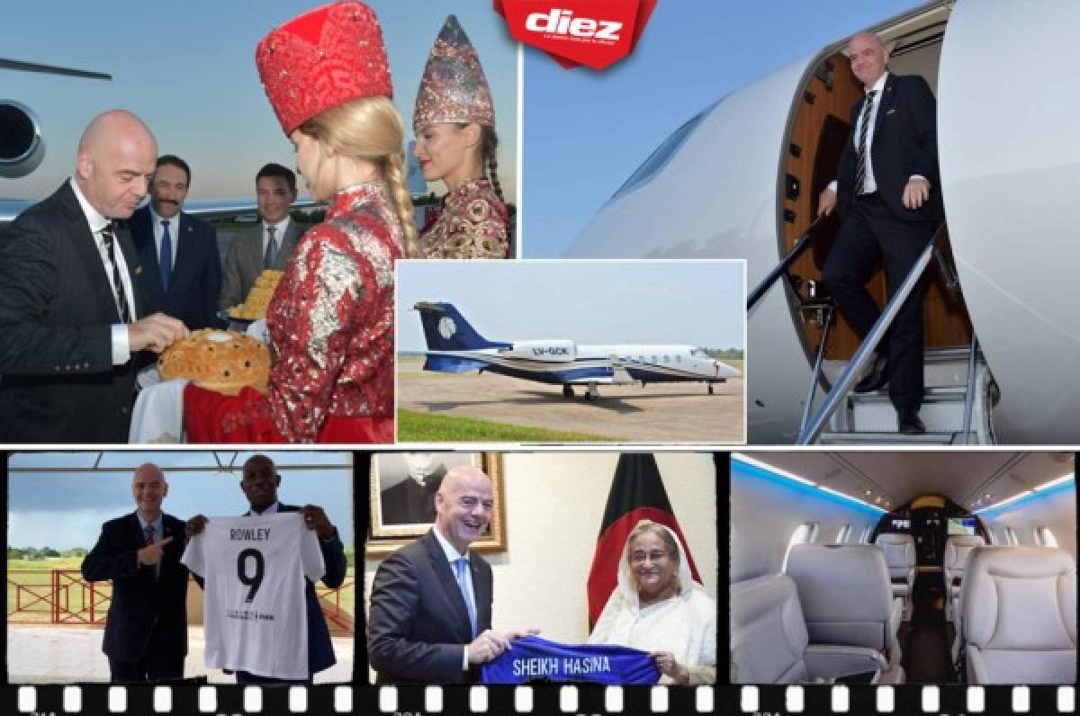 Un trotamundo: Jets privados y grandes figuras mundiales, parte de la agenda de Gianni Infantino