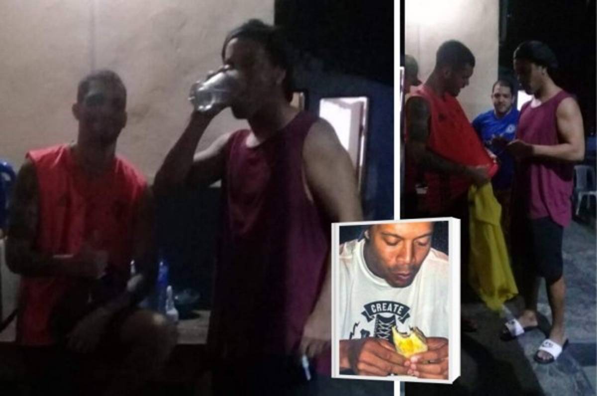 Caso Ronaldinho: Revelan nuevas fotografías del brasileño en la prisión el 'Cuadrilátero'