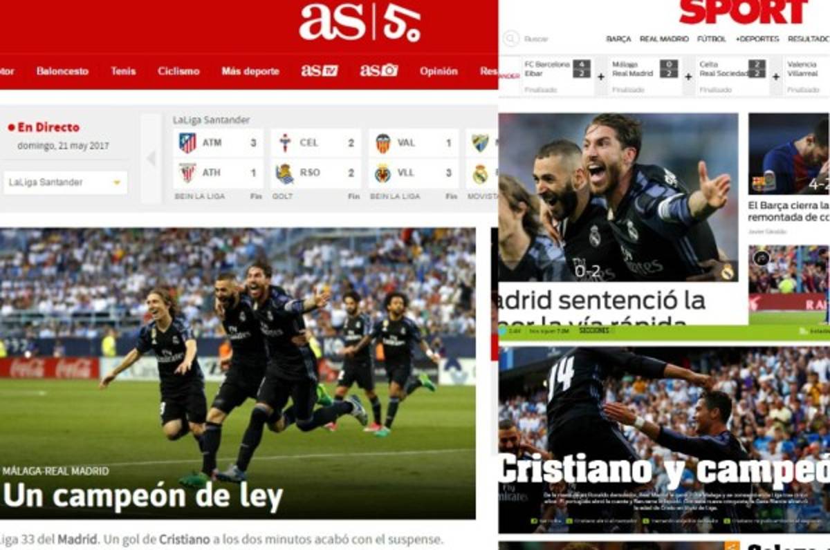 Lo que dice la prensa internacional sobre el título de Liga del Real Madrid