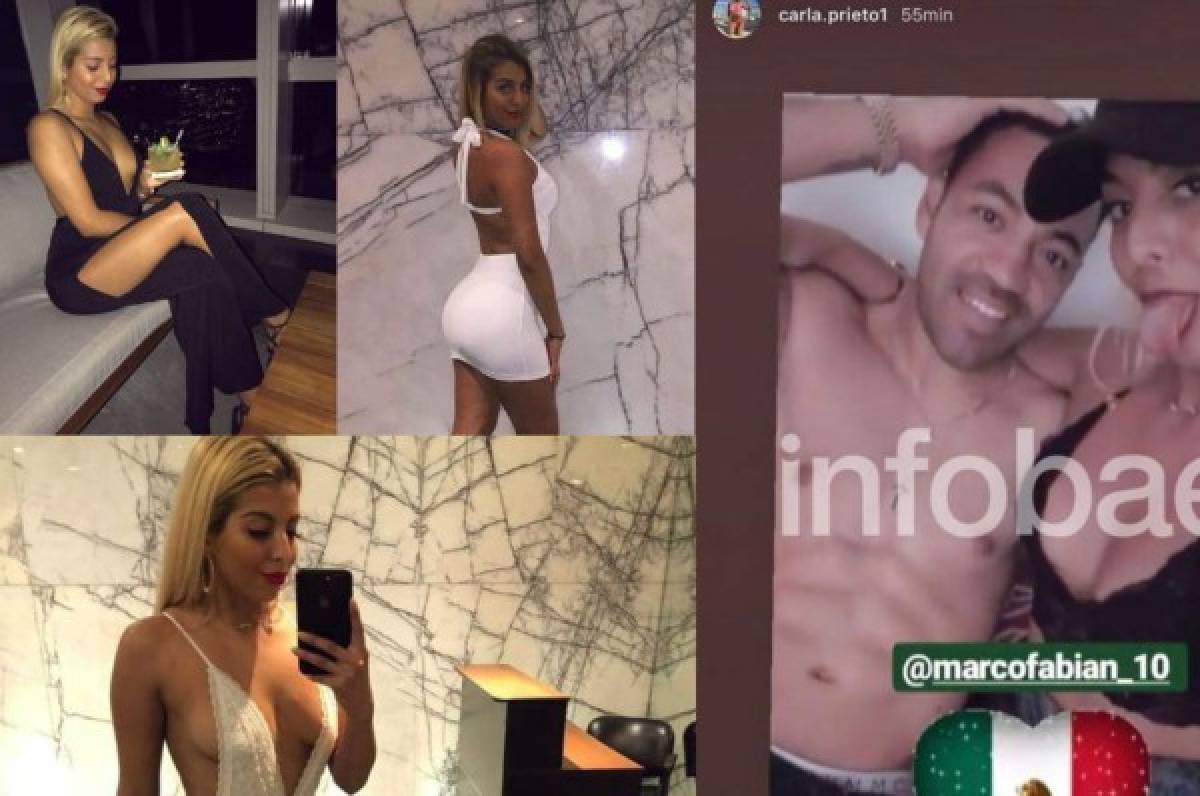 ¡Escándalo! El mexicano Marco Fabián aparece semidesnudo con una aficionada argentina