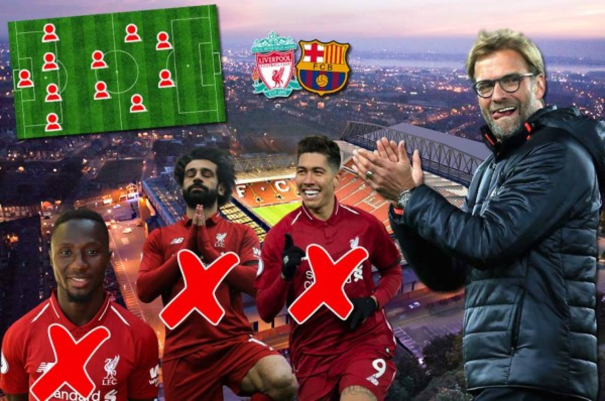 ¡Golpeado y reinventado! El 11 titular que Liverpool y Klopp mandan para enfrentar a Barcelona