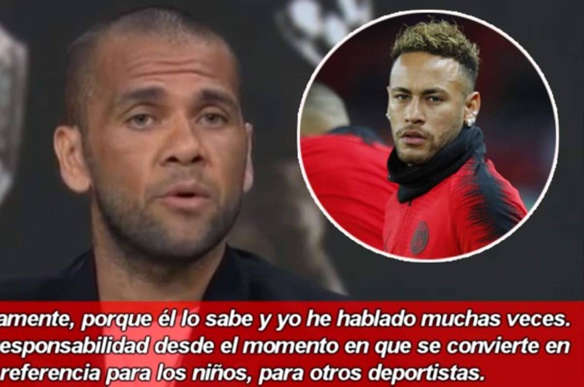 Alves y su riña con Neymar en el Mundial: ''Es sensible, pero tiene que dar la cara''