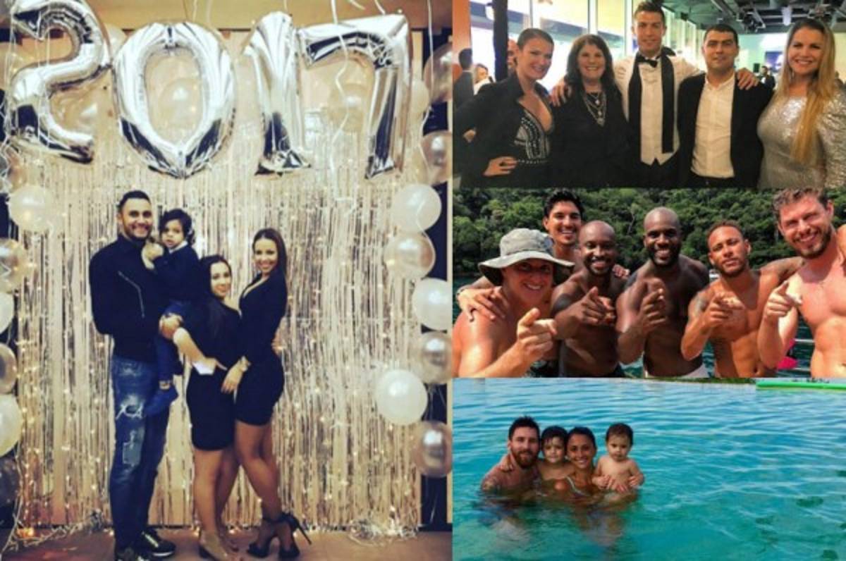 IMPERDIBLE: Así recibieron el año 2017 las máximas estrellas del fútbol