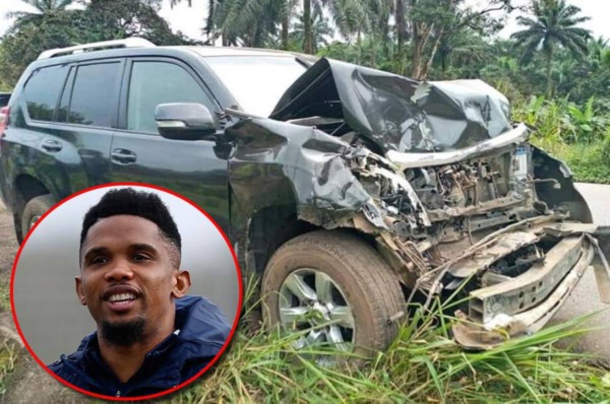 Eto'o sufre un fuerte accidente automovilístico; lo que reportan sobre su estado de salud