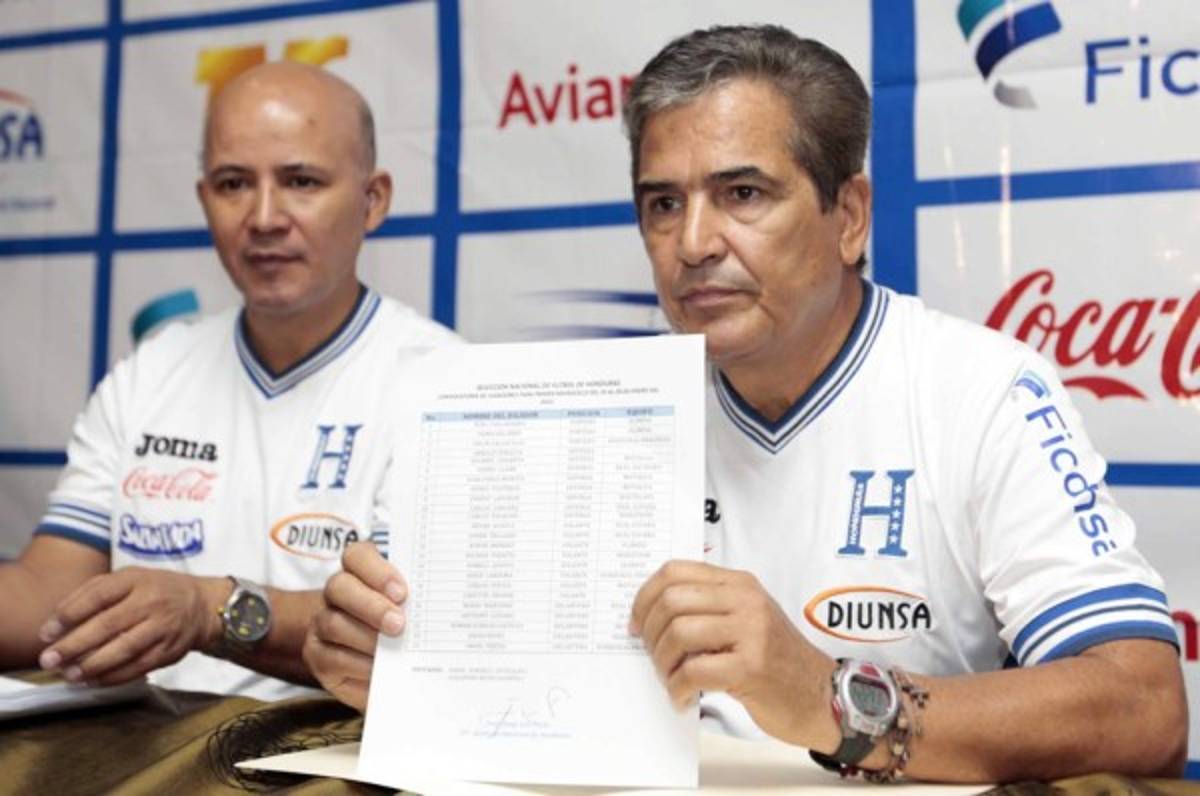 Así sería la convocatoria de Honduras para los juegos ante México y Panamá