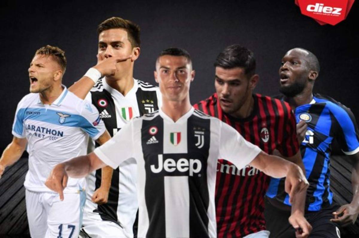 ¡Equipazo! El 11 de lujo de la Serie A con CR7, Immobile y Lukaku formando un tridente letal en Europa