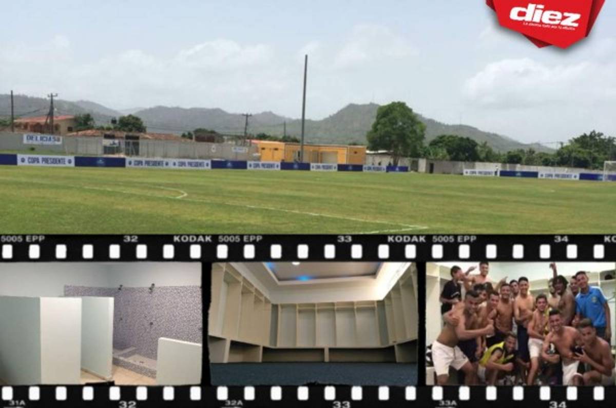 El bonito camerino de Las Delicias, equipo que eliminó a Motagua en la Copa Presidente 2018  