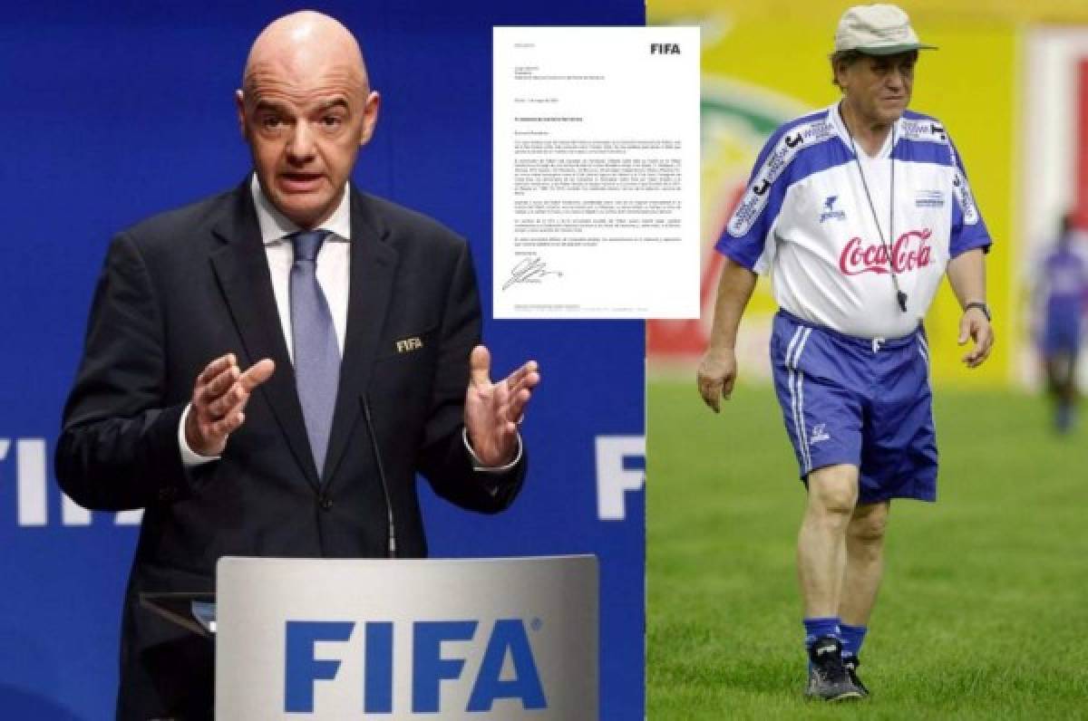 La carta de Gianni Infantino, presidente de FIFA, a Honduras por la muerte de Chelato Uclés