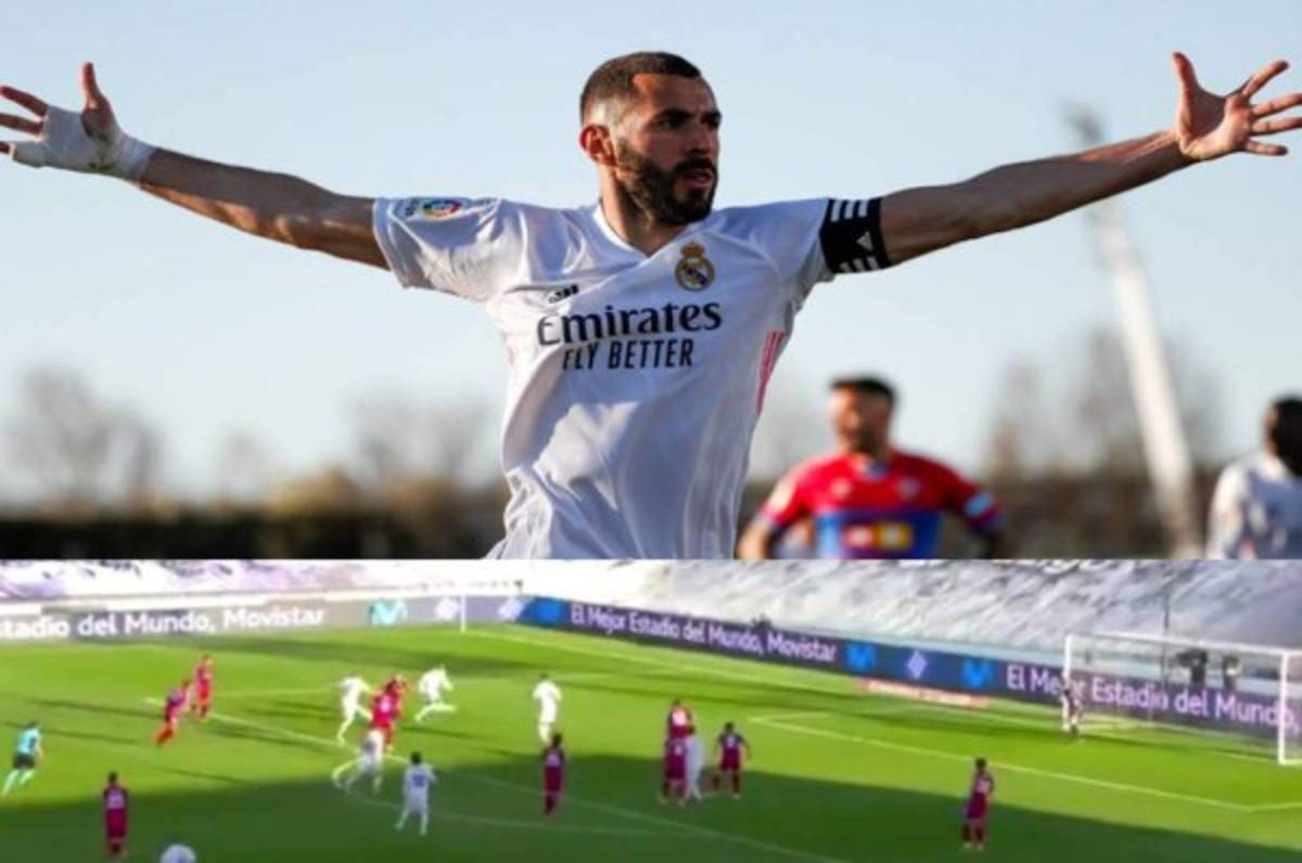 ¡Doblete salvador! Así fue el golazo de Benzema que le dio la victoria Real Madrid ante Elche en el descuento