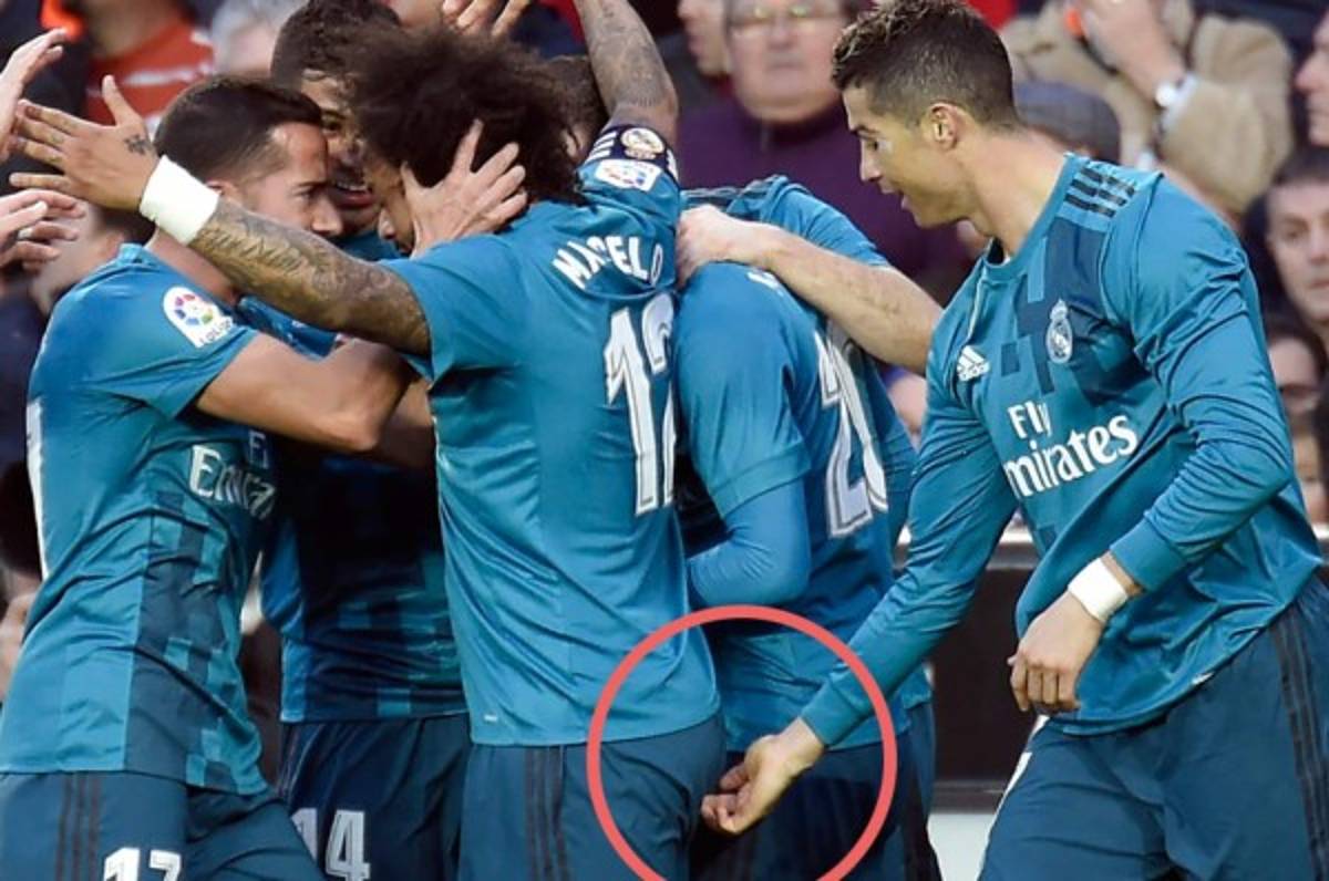VIRAL: La 'tocadita' de Cristiano a Marcelo en el triunfo ante el Valencia