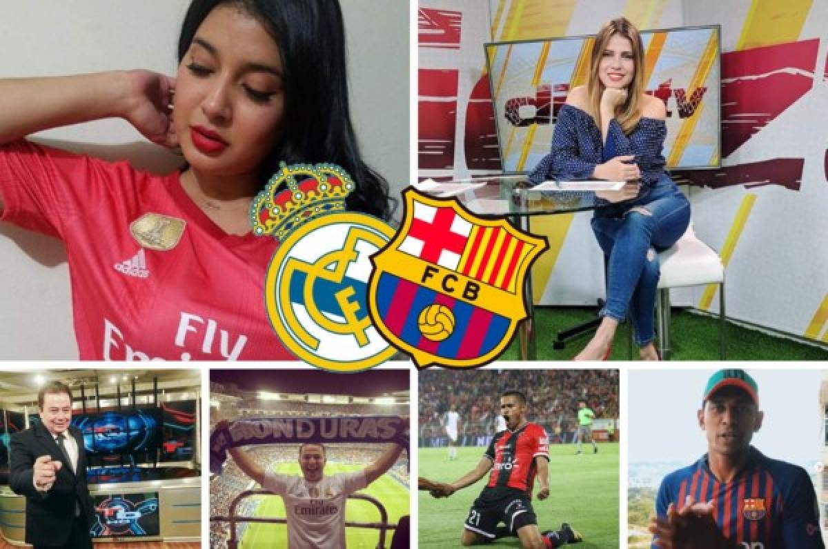 ¿A qué equipo le van los famosos hondureños en el clásico Real Madrid vs Barcelona?