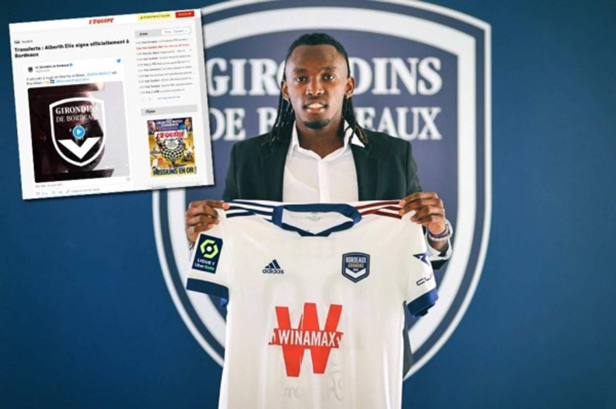 La prensa internacional y sus titulares sobre la llegada de Alberth Elis al Girondins de Burdeos