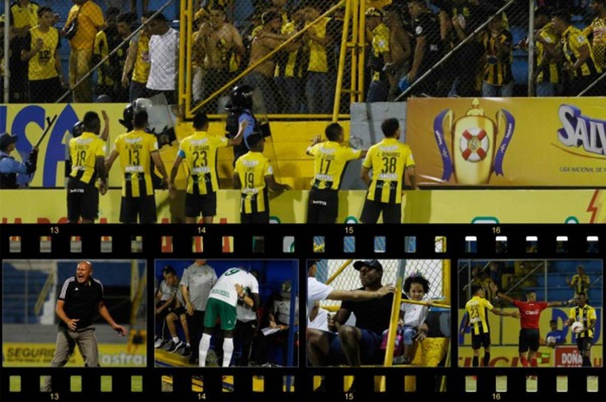 En fotos: La euforia de Wilmer Cruz y la barra del Real España estalla de furia