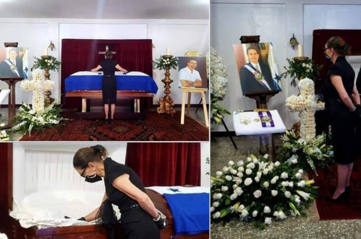 Familia de Rafael Callejas lo despide en un velorio con pocas personas