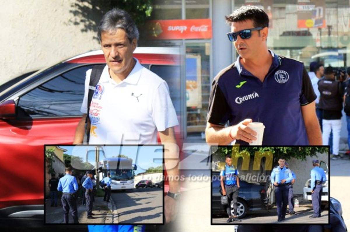 Motagua y Olimpia viajan bien custodiados hasta Choluteca