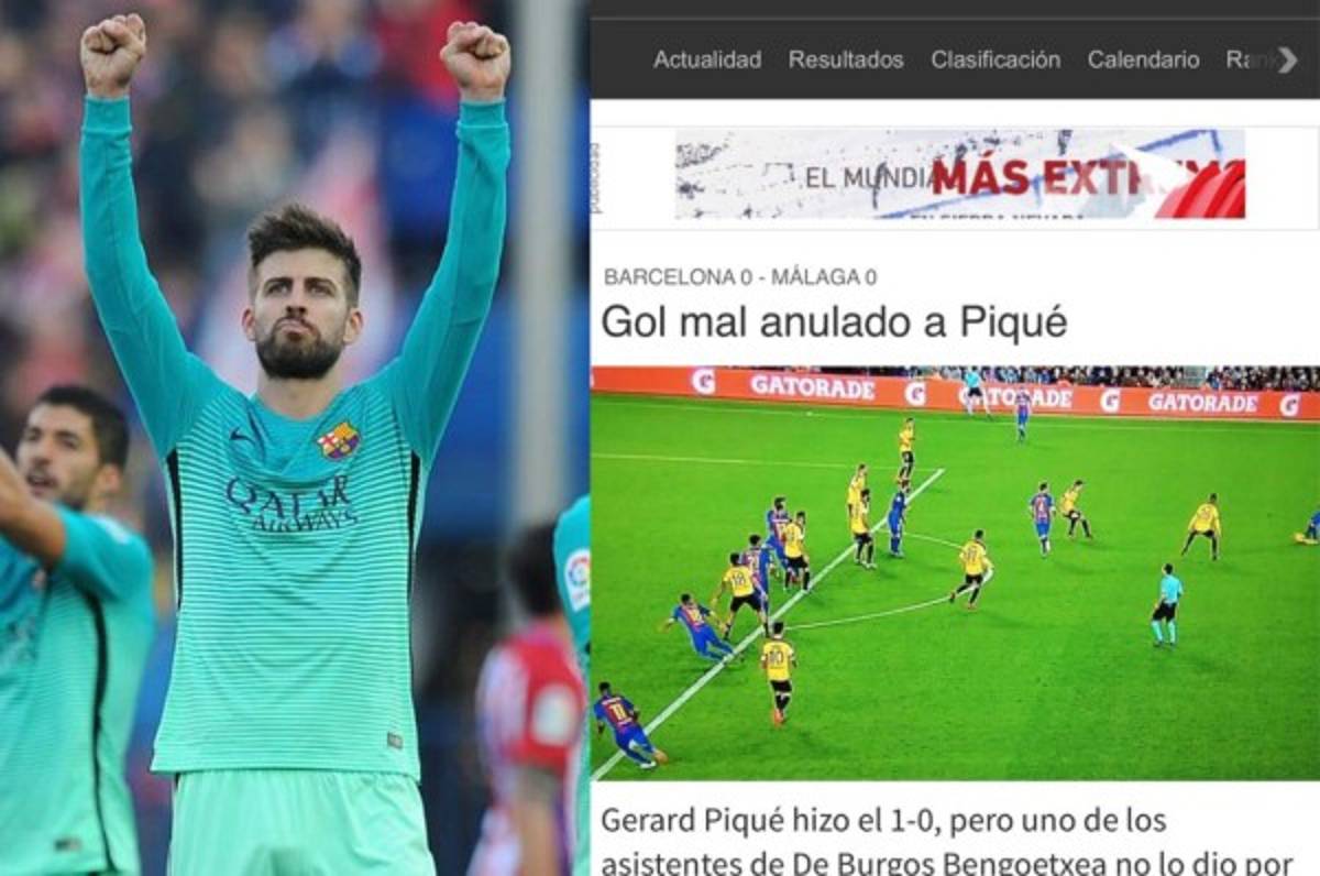 Piqué arremete contra los árbitros luego de triunfo del Real Madrid