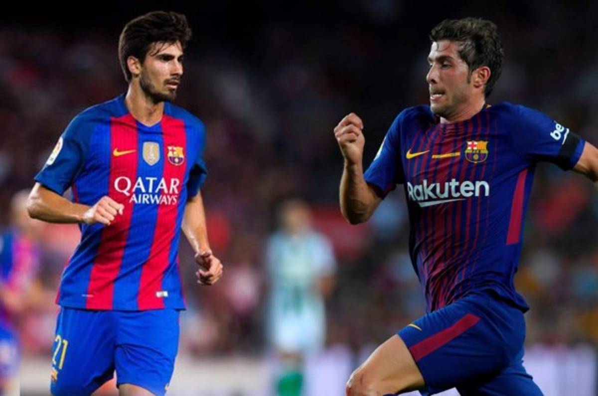 Sergi Roberto y André Gomes, un mes de baja por lesión