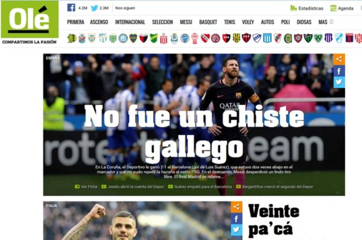 Prensa internacional critica al Barcelona, que pasó de lo sublime a lo ridículo